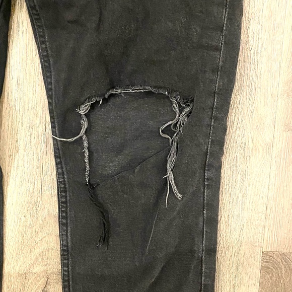Vintage Straight High Waste Distressed Denim.      Size 10 - Picture 3 of 8